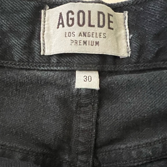 Agolde Riley High Rise Straight Crop Jeans - Size 30 - Picture 4 of 7